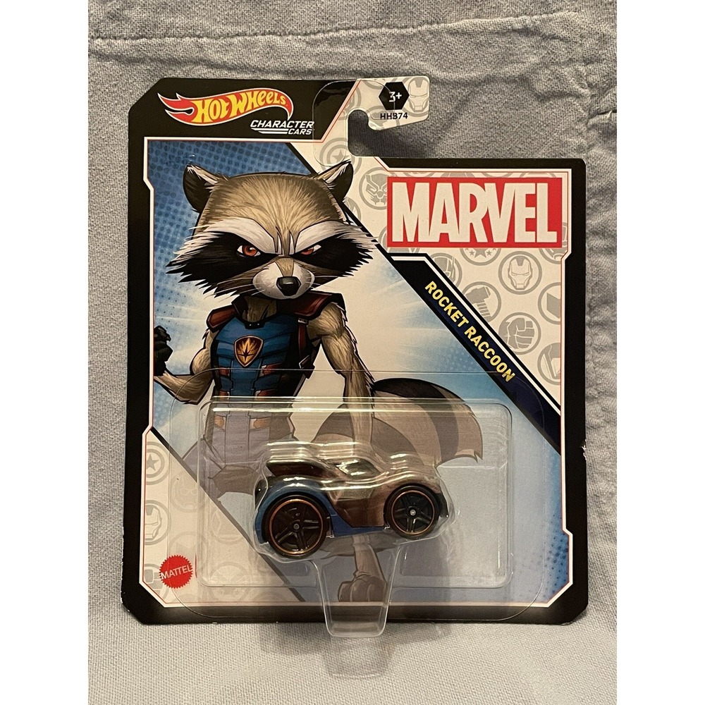 NEW Hot Wheels Marvel Character Car - Guardians of the Galaxy - Rocket Raccoon